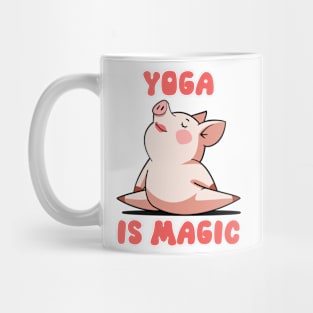 Zen Piggy - Yoga Is Magic Mug